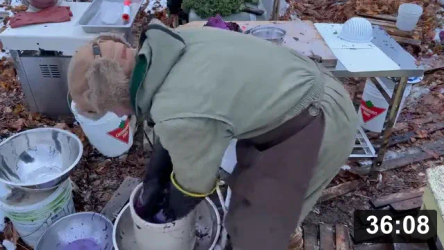 SNOWKRAUT 2023: How to make sauerkraut in the field at the first snowfall. Just
like what our Ancients did at the end of the season as if their life depended on
it.

I have done this at Ferment Farm #4 on October 5th, 2020, and the first Snow
Krauting at Ferment Farm #3 on Nov 3rd, 2017 (The Great Canadian Kimchi Movie).
Those are still waiting for editing. As well as a bilingual krauting vidio done
in Lima, Peru, on Oc8, 2019. So much great vid content…. Not enough spare time
for editing….

The time clipping the Snowkraut 23 vids was to prep for World Fermie Day 2024
uncrocking of that very same kraut.
[/the-ferment-farm/posts/year/2024#&pid=world_fermie_day_2024_on_how_to__190]

IONF
[/the-ferment-farm/posts/categories/ionf]
Guides
[/the-ferment-farm/posts/categories/guides]
Fermenting
[/the-ferment-farm/posts/categories/fermenting]