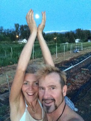 Mid summers Full moon over the Ferment Farm