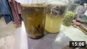 Vlog 26: Summer Sodas-Water Kefir (Tibico). How to make roots, bark, and fruit
more bioavailable and keeping them alive for a very long time.

Notes:

 * Water kefir is acidic and can be used to extract beneficial properties…a
   potion. These sodas do so much more than just taste good! All you need is a
   culture, water, and 1/4 cup sugar per litre. No stirring required as the
   culture grains create mini currents that bring them fresh sugar- unlike milk
   kefir.
 * Refill the culture with fresh sugar water. Ready to changeout every 2-3 days
 * Use coffee filters to “seal” from flies whilst allowing farts of alcohol, CO2
   etc to escape. A simple mixing every day will prevent moulds from forming
 * Blueberries shoulda been smushed so the kefir could permeate n release more
   “Life Paint”( antioxidants like anthocyanins and flavonoids neutralize free
   radicals -which cause aging)
 * 16 Days after fermenting the roots n coconut they were ready for harvesting
 * Bottling: Grolsch bottles are the best! And the beer is OK too!!
 * Bonus easy fly trap: Just add a drop of soap to kefir. Breaks the surface
   tension so flies can’t escape.

Guides
[/the-ferment-farm/posts/categories/guides]
Fermenting
[/the-ferment-farm/posts/categories/fermenting]