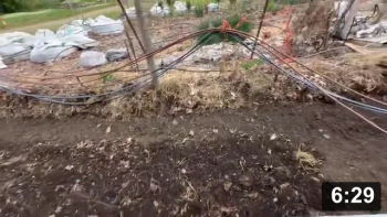 Vlog 18: Catchup from May 15: Soil building

Notes:

 * Soil building: Knocking down the raised perimeter, filling the pathways,
   saving the new super soil, pulling the fabric n drip lines. Purpose achieved!
   Now back to like nature intends.
 * Deep mulch gardening is about layers. And how to keep it growing and alive.
   An organic skin covering. Making a happy place for minerals to uptake into
   plants.
 * Leafs… The great worm lubricant and soil food & blanket. Trick is, harvest
   them in the fall & winter. Leafs are GOLD in the summer.

Guides
[/the-ferment-farm/posts/categories/guides]
Mulch Gardening
[/the-ferment-farm/posts/categories/mulch-gardening]