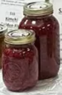 SAPPHIRE WINE


**90% CABBAGE**
*(2/1 red/green)*

≤ 2% (each)
*Carrot (heirloom), Apple (Granny & Crab.), Beet, Himalayan salt.*

≤ 1% (each)
*Onion, Radish, Garlic, Dill, Rosemary*