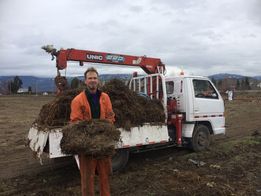 Truck Hay Mulch